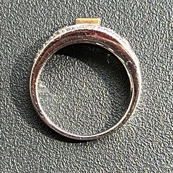 Sold-18K Two Tone Gold 0.50 Ct.Tw. Ladies Ring - Picture 9 of 11